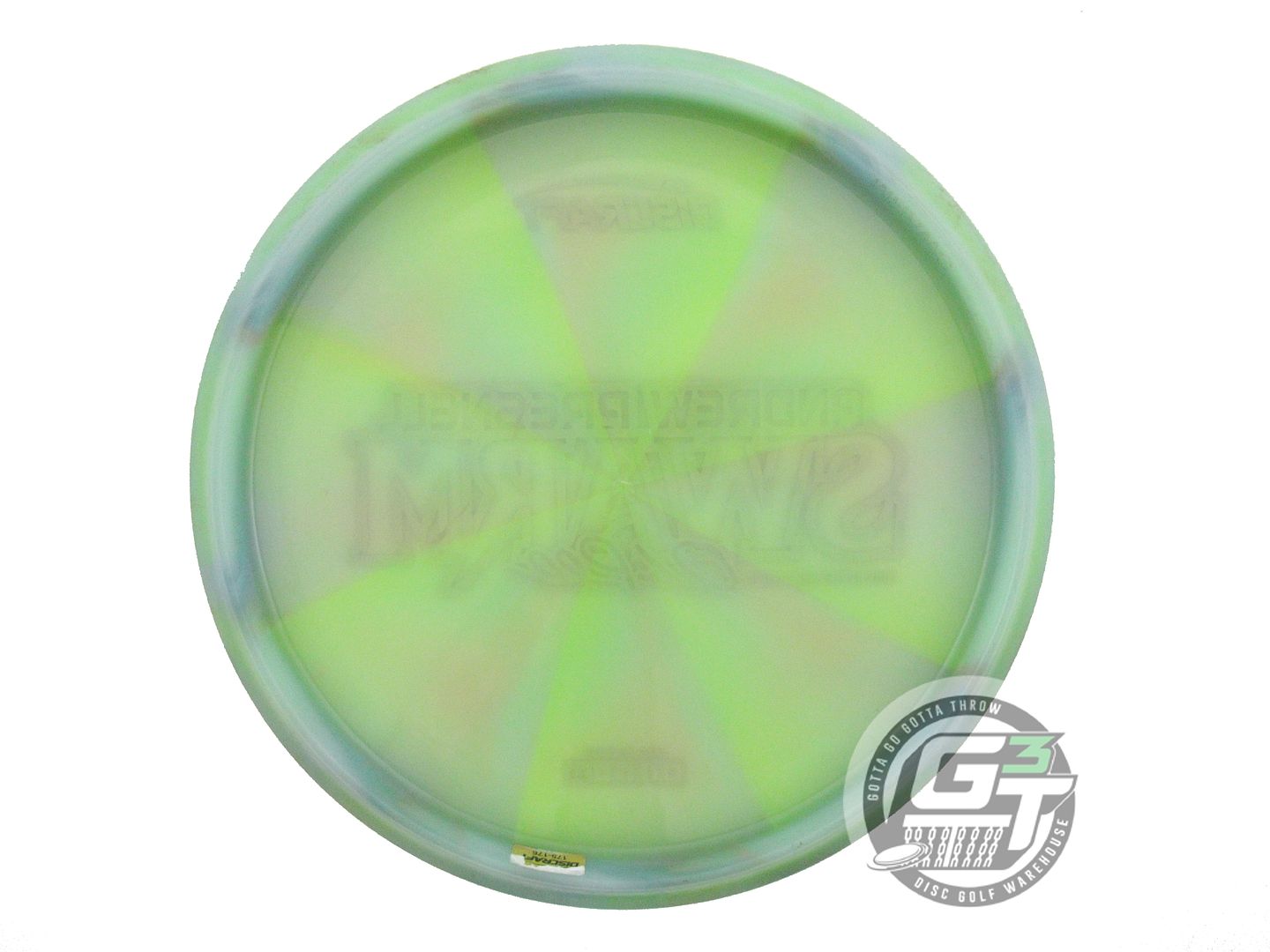 USED Discraft [PRESNELL] Z Swirl Swarm 177g Lime-Seafoam Midrange Golf Disc