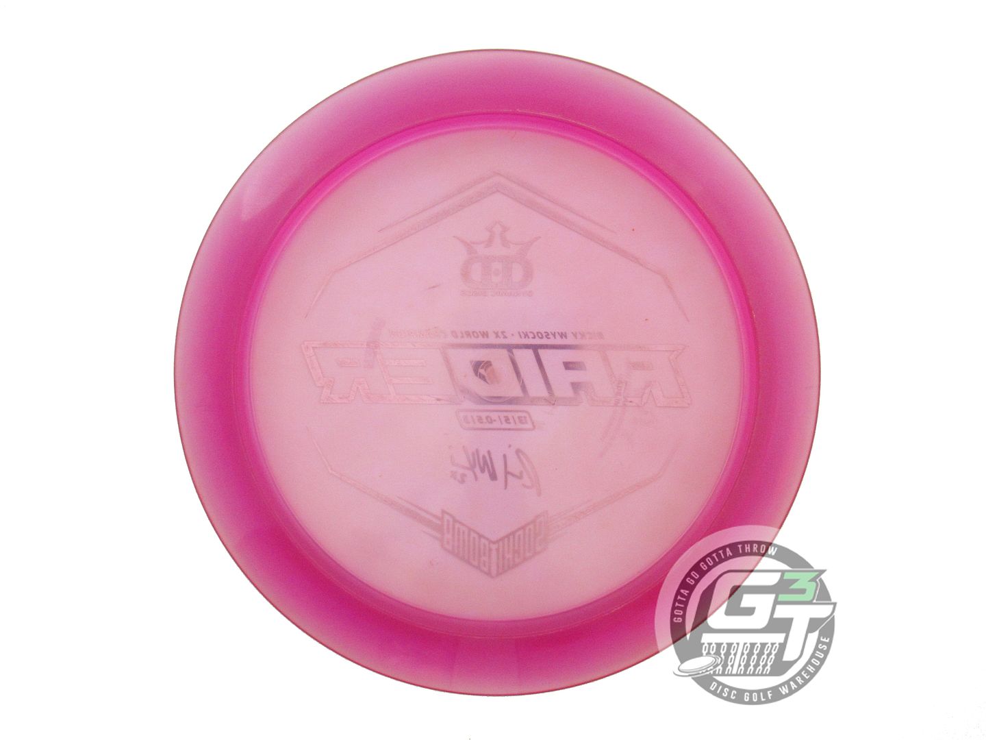 USED Dynamic Discs [WYSOCKI] Lucid Raider 171g Purple Gold Foil Driver Golf Disc