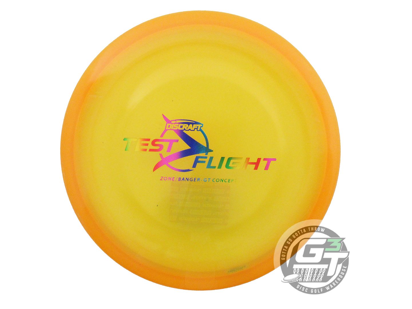 NOS Discraft [Banger GT Top] Z Zone GT 178g Orange Rainbow Foil Putter Disc