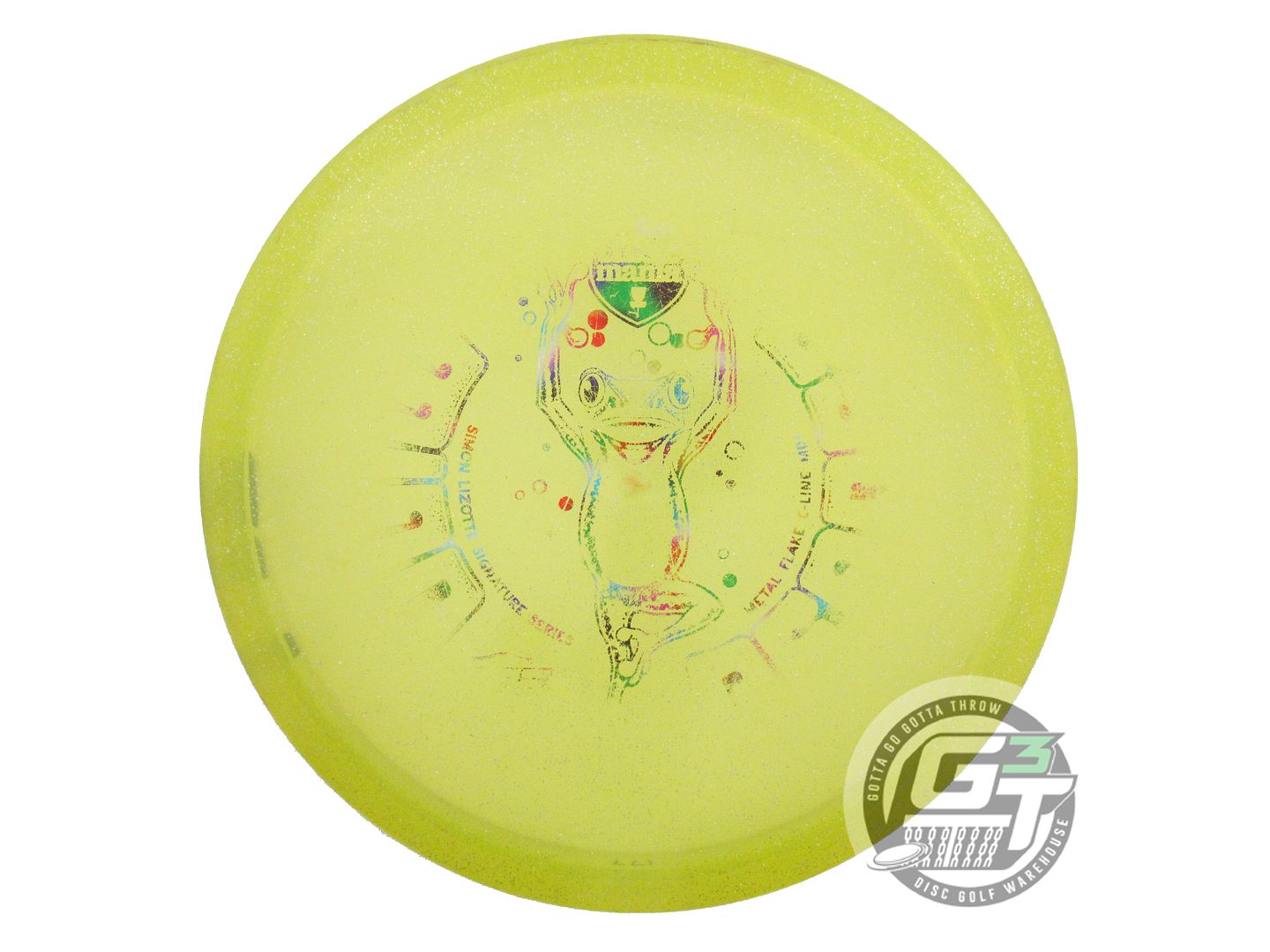 USED DiscMania MIND BENDER Metal Flake C-Line MD1 177g Yellow Midrange Golf Disc