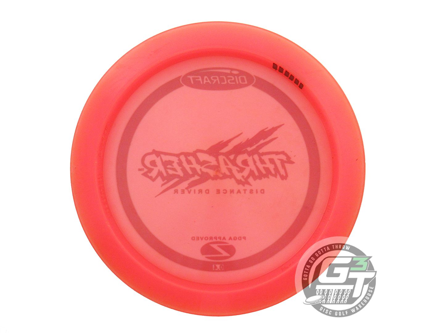 USED Discraft Z Thrasher 167g Red Green Foil PFN Distance Driver Golf Disc