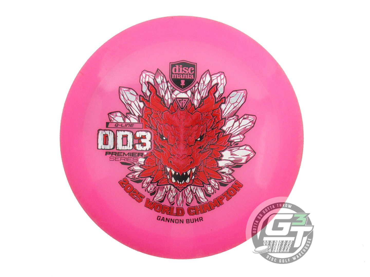 USED DiscMania [BUHR] CHAMP Q-Line DD3 174g Pink Distance Driver Golf Disc