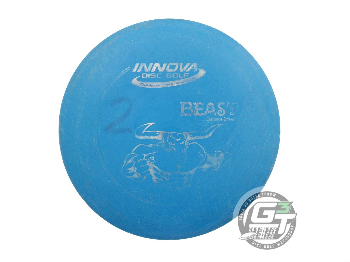 USED Innova DX Beast 168g Blue Silver Foil Distance Driver Golf Disc