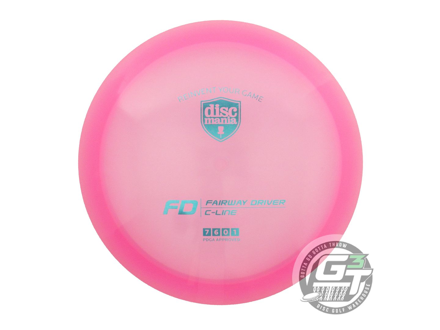 USED DiscMania C-Line FD 173g Pink Aqua Foil Fairway Driver Golf Disc
