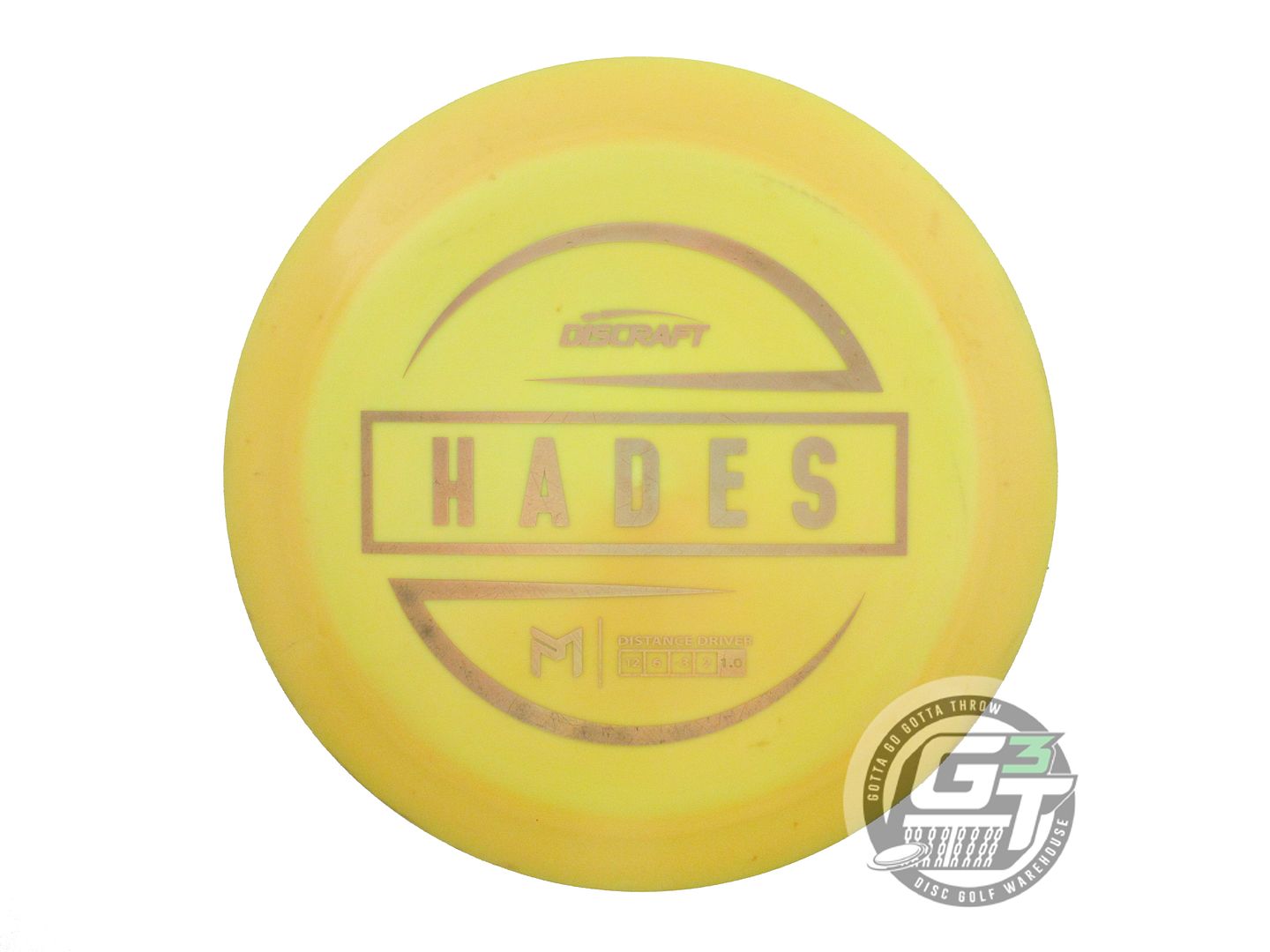 USED Discraft [McBETH] ESP Hades 174g Yellow Gold Holo Foil Driver Golf Disc