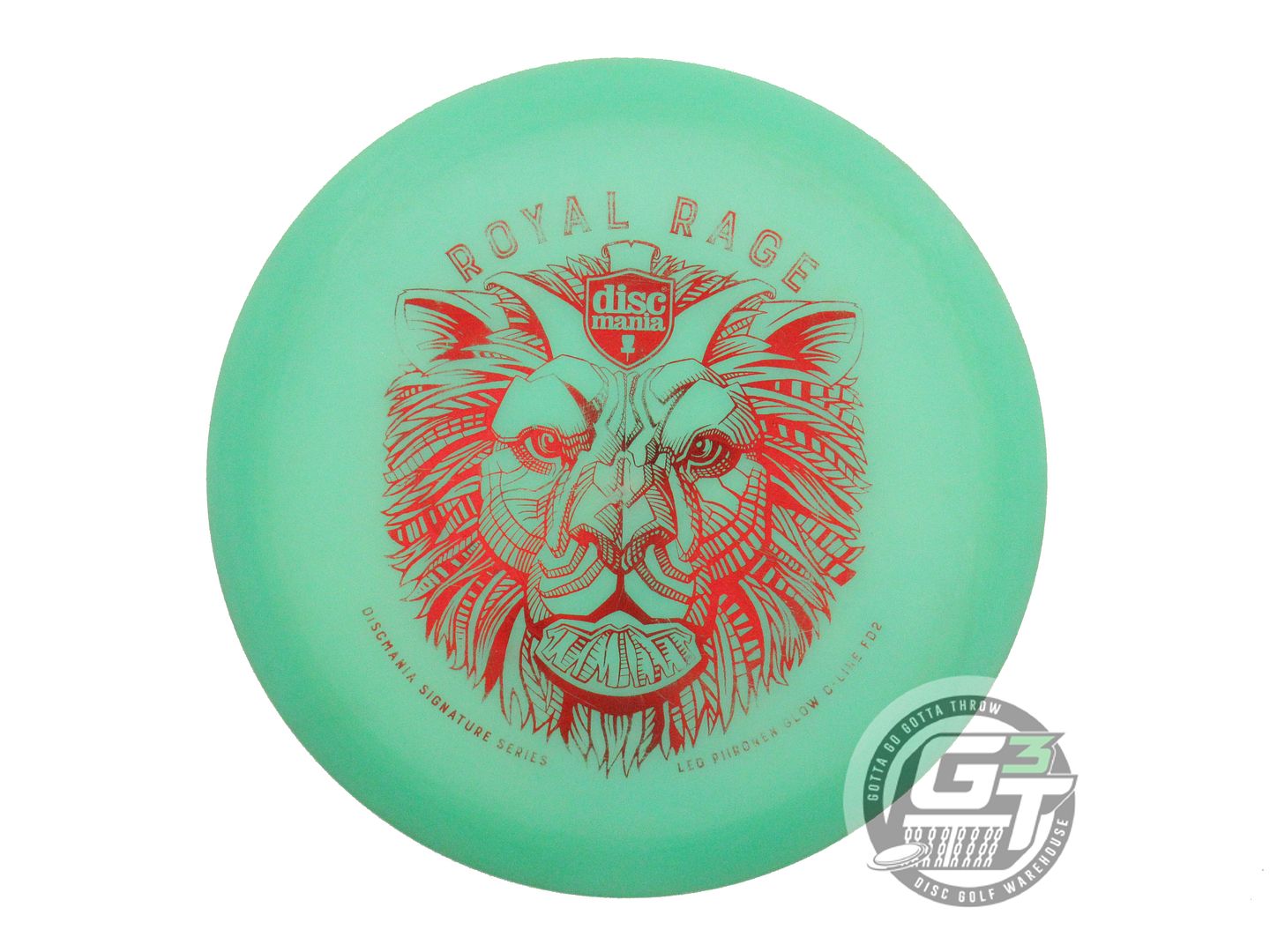USED DiscMania ROYAL RAGE Glow C-Line FD2 175g Green Fairway Driver Golf Disc