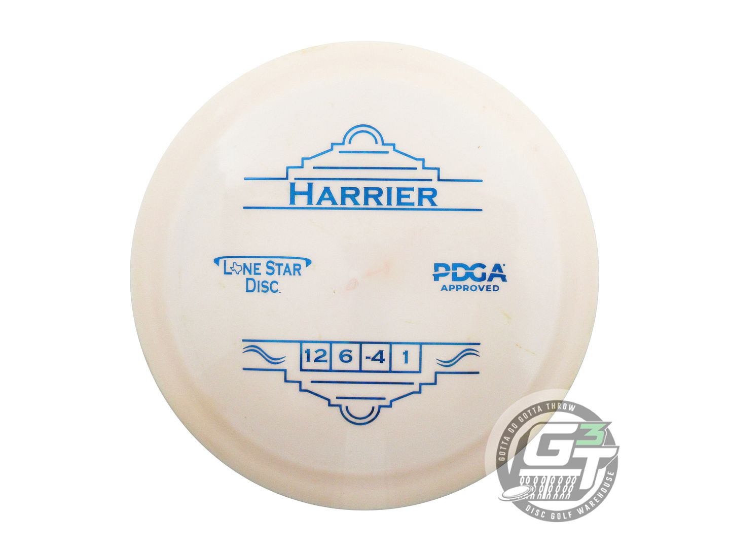 USED Lone Star Bravo Harrier 175g Peach Blue Foil Distance Driver Golf Disc