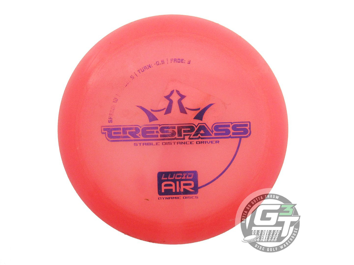 USED Dynamic Discs Lucid AIR Trespass 158g Pink Purple Foil Distance Driver Disc
