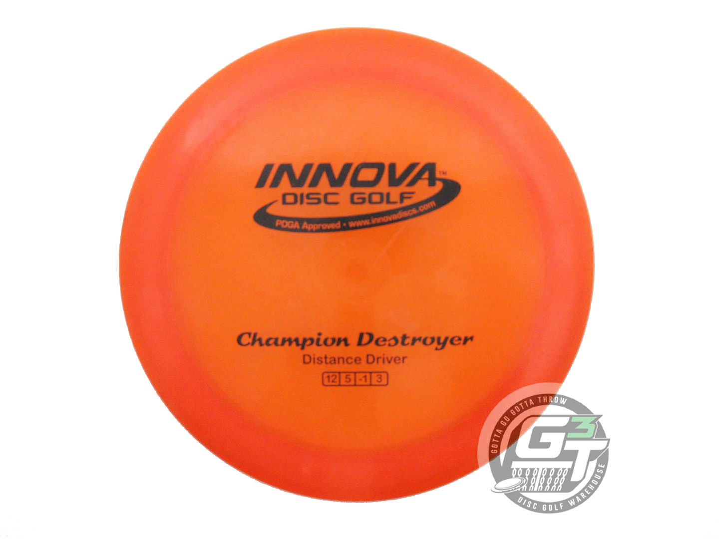 USED Innova Champion Destroyer 172g Orange Black Stamp Distance Driver Golf Disc