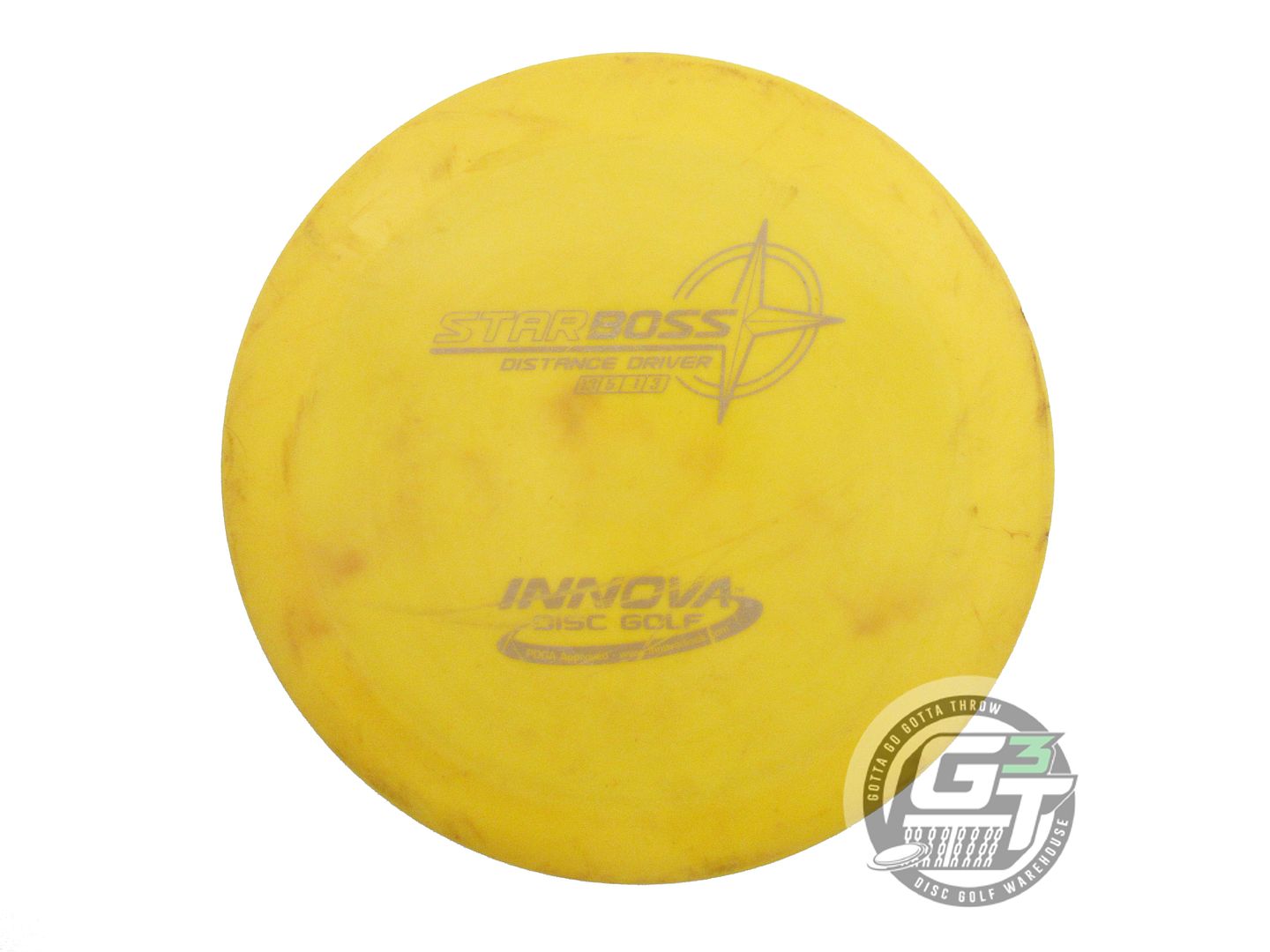 USED Innova Star Boss 171g Yellow Gray Stamp Distance Driver Golf Disc