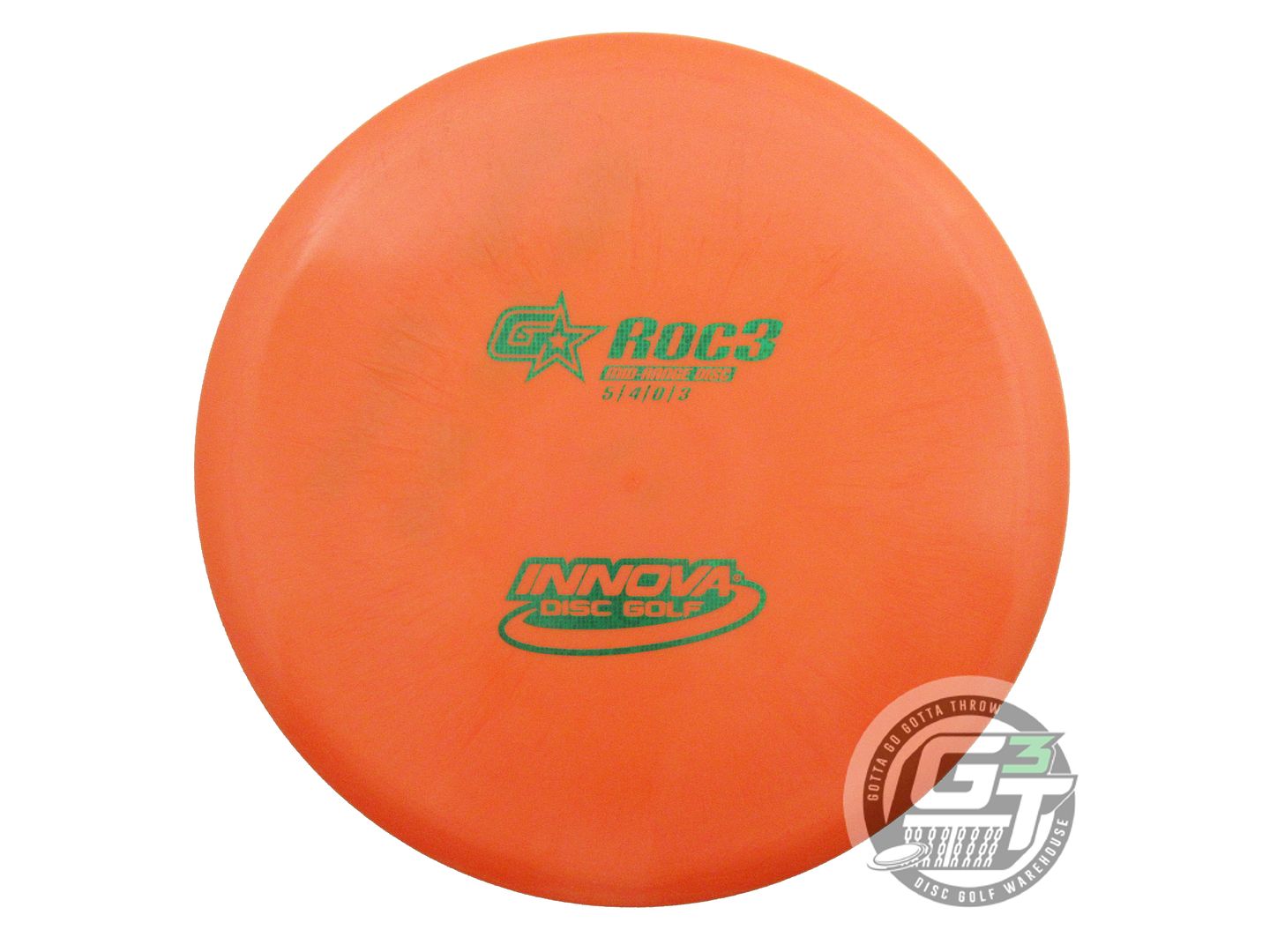USED Innova GStar Roc3 172g Oragne Green Matrix Foil Midrange Golf Disc
