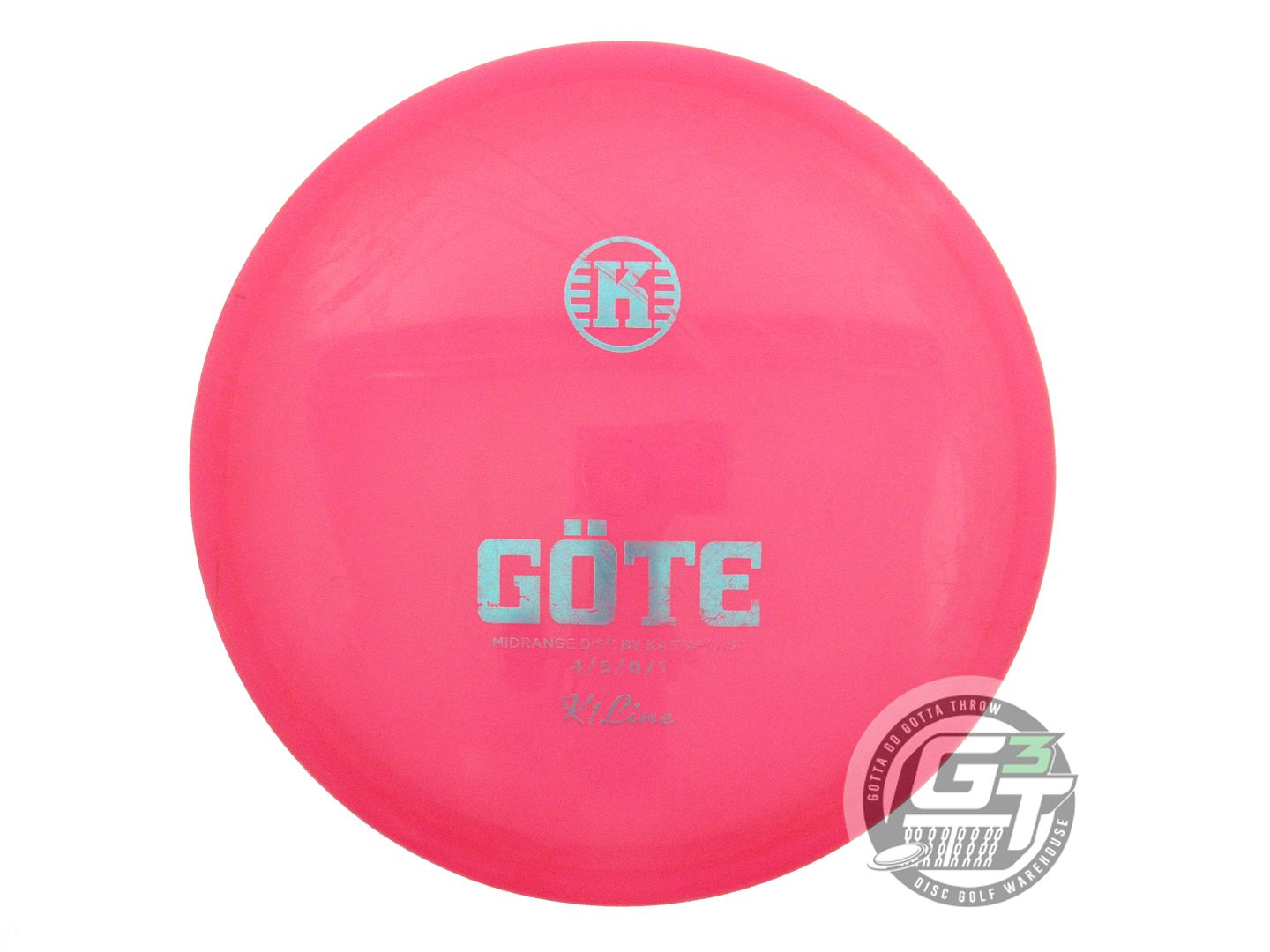 USED Kastaplast K1 Gote 180g Pink Aqua Foil Midrange Golf Disc