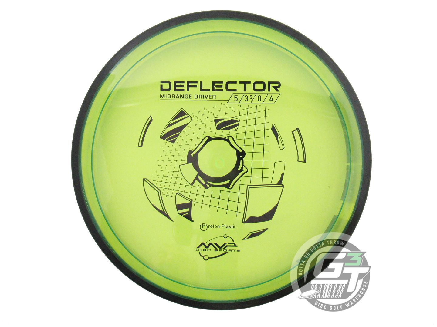 USED MVP Disc Sports Proton Deflector 176g Yellow Midrange Golf Disc