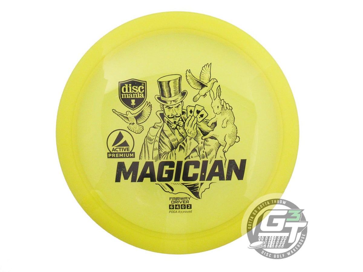 USED DiscMania Active Premium Magician 171g Yellow Black Stamp Midrange Disc
