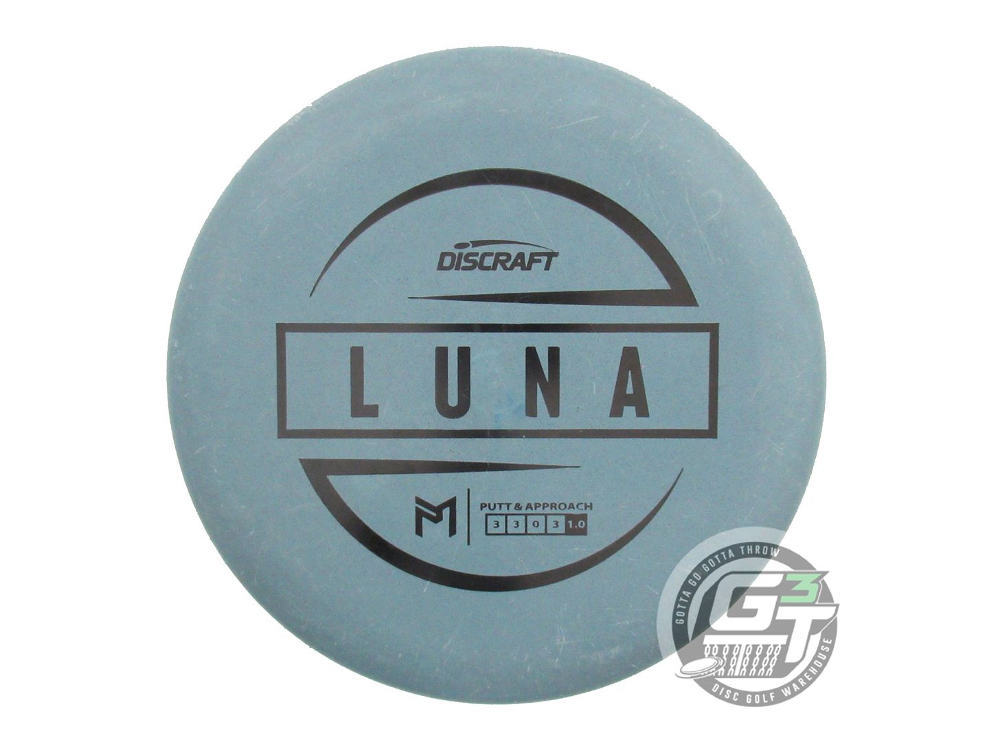 USED Discraft [McBETH] Jawbreaker Luna 174g Blue Black Stamp Putter Golf Disc
