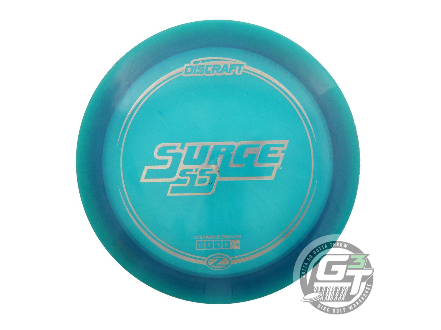 USED Discraft Z Surge SS 174g Teal Copper Weave Foil Distance Driver Golf Disc