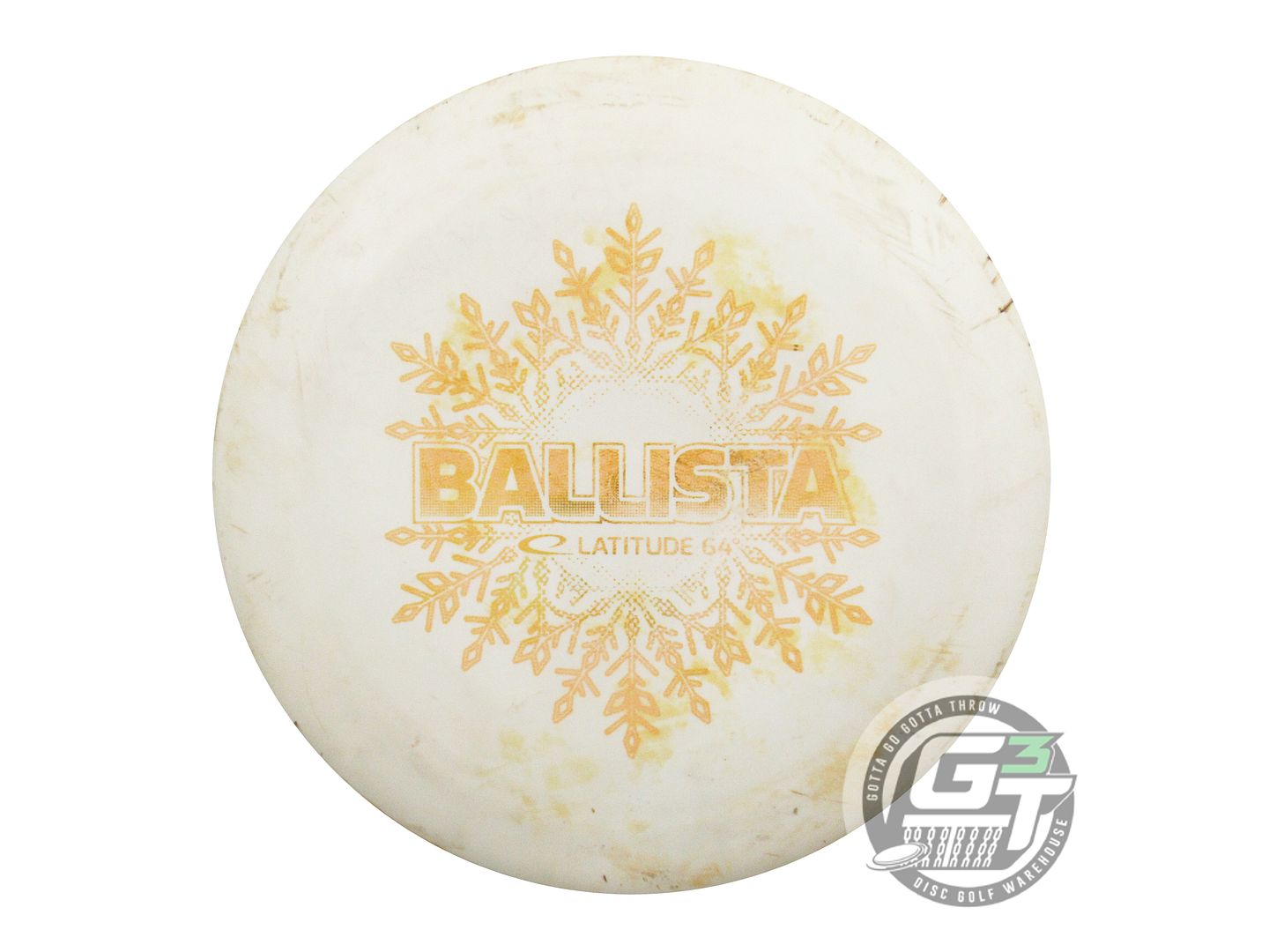 USED Latitude 64 Snow Line Ballista 174g White PUDDLE TOP Distance Driver Disc