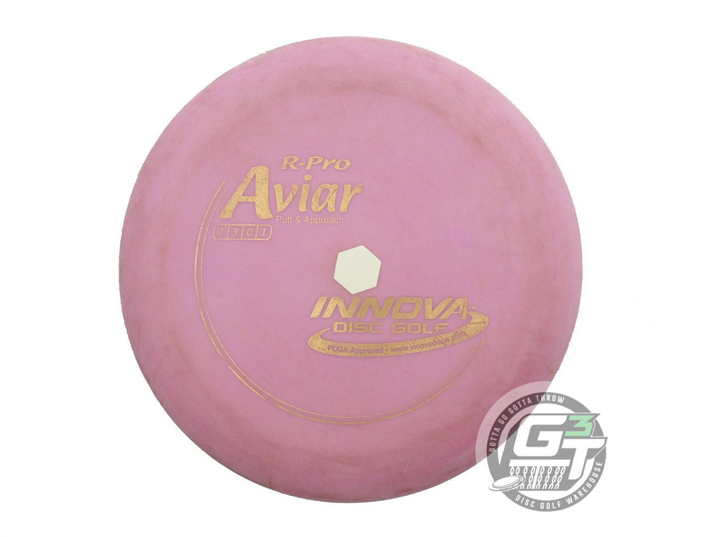 USED Innova R-Pro Aviar 164g Lilac Gold Foil Putter Golf Disc