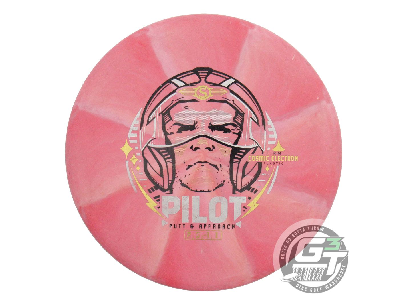 USED Streamline Discs Cosmic Electron Firm Pilot 172g Pink-Red Putter Golf Disc