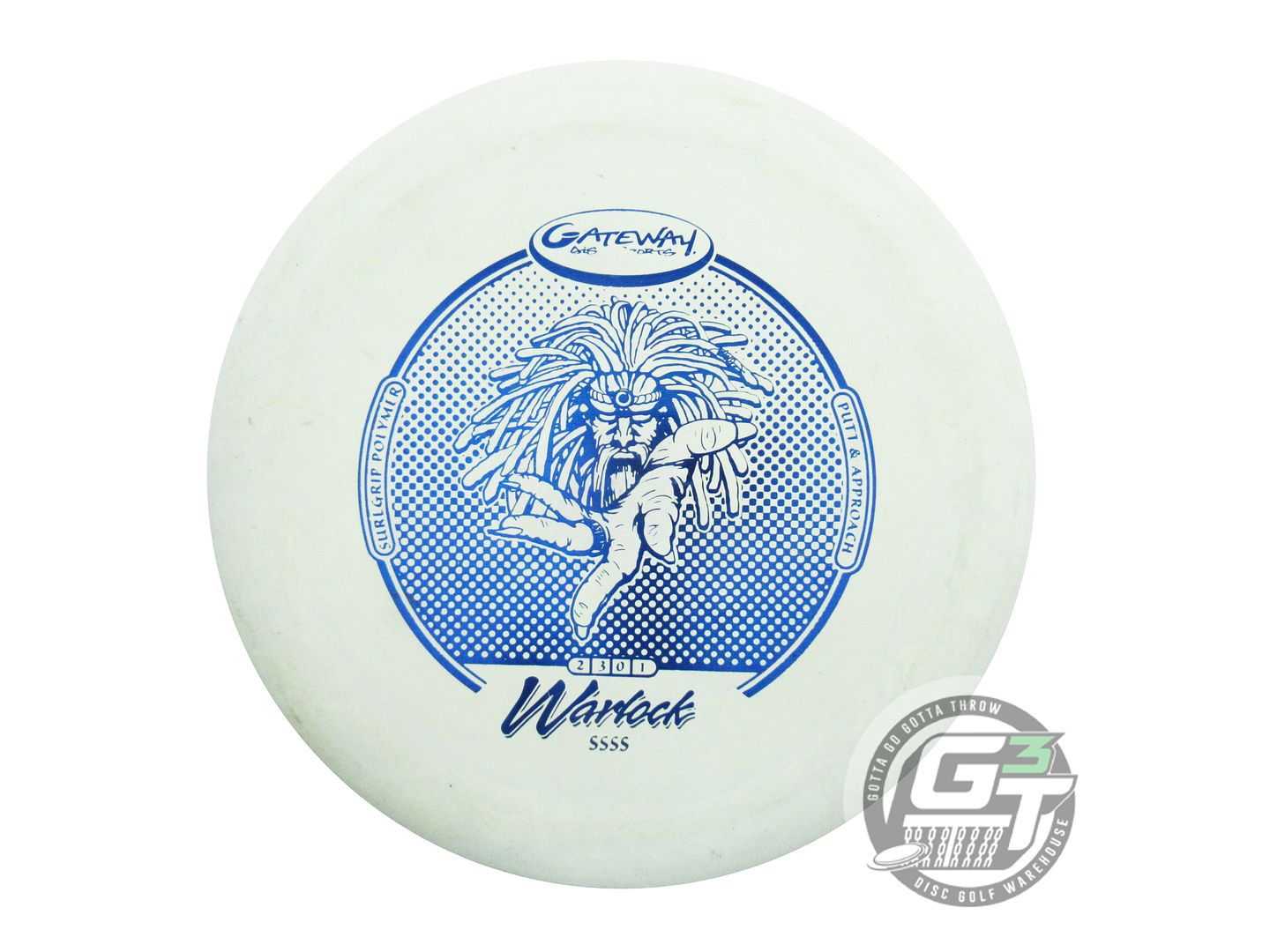 USED Gateway 4S Warlock 175g Mint Blue Foil Putter Golf Disc