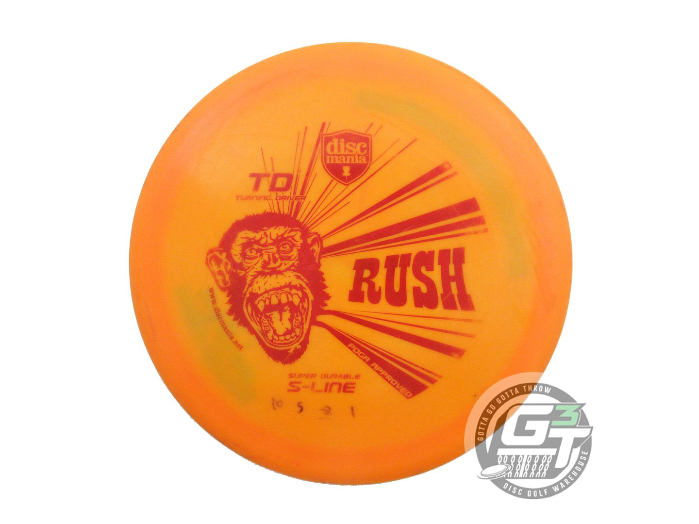 USED DiscMania S-Line TD Rush 172g Orange Red Foil OOP Fairway Driver Golf Disc
