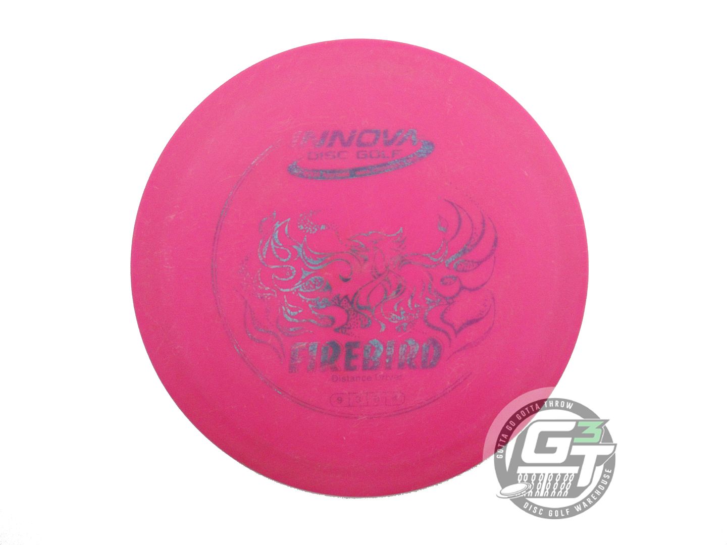 USED Innova DX Firebird 172g Hot Pink Aqua Foil Distance Driver Golf Disc