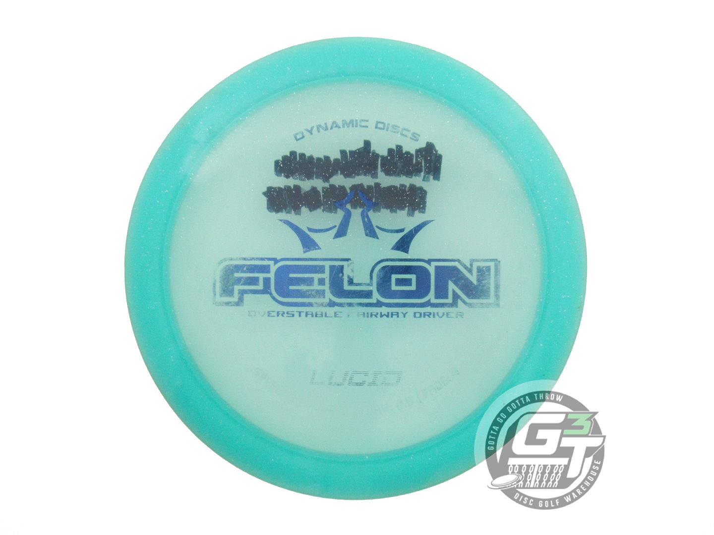 USED Dynamic Discs Lucid Felon 169g Seafoam Blue Foil Fairway Driver Golf Disc