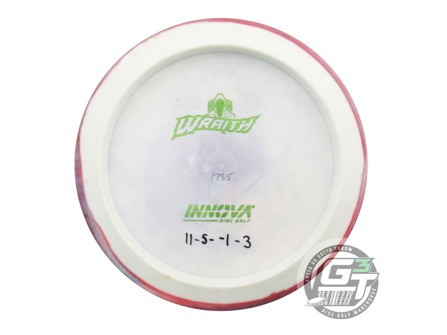 USED Innova Backstamp Star Wraith 175g HOME DYED Lime Foil Driver Golf Disc