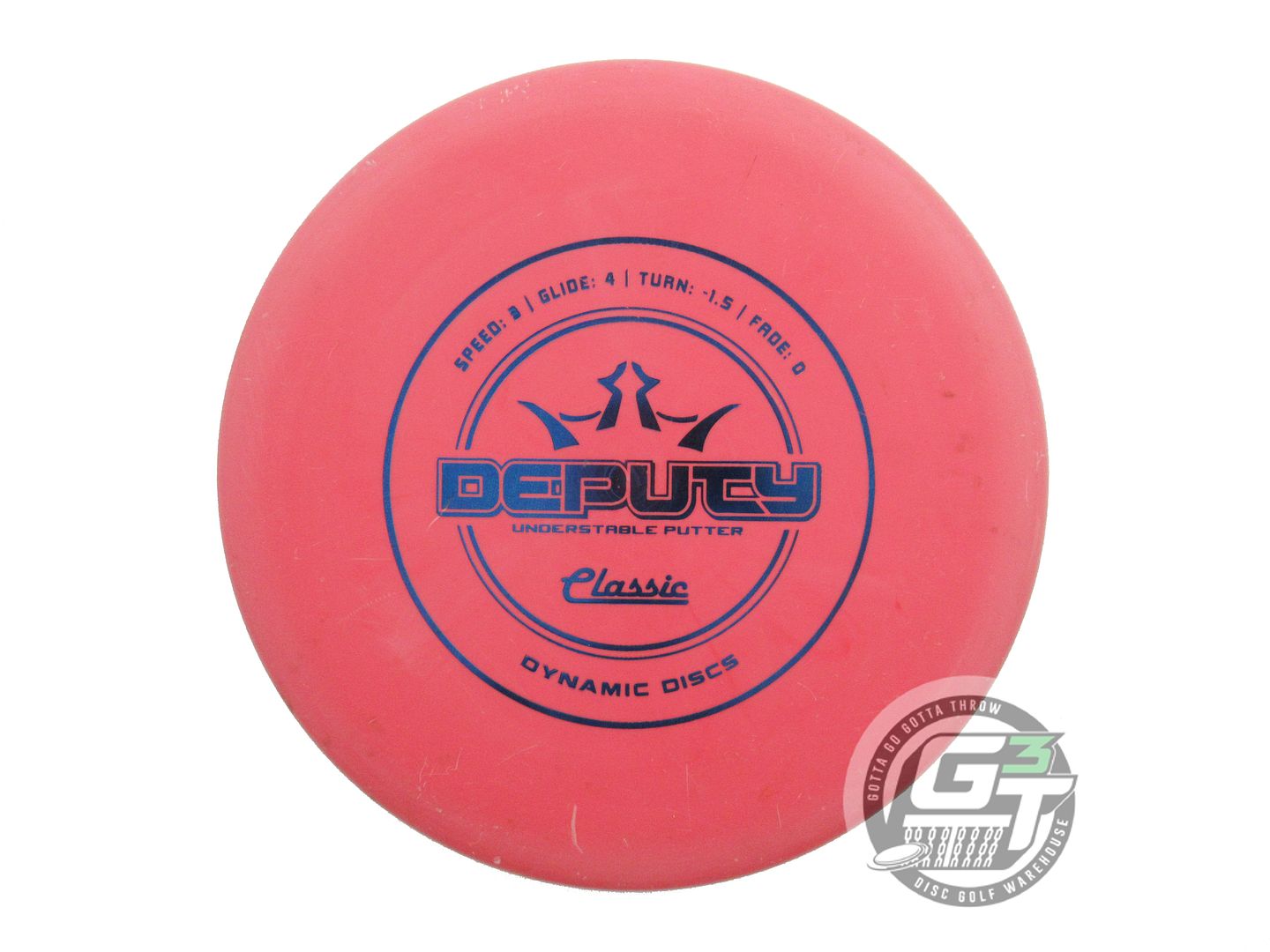 USED Dynamic Discs Classic Blend Deputy 173g Red Blue Foil Putter Golf Disc