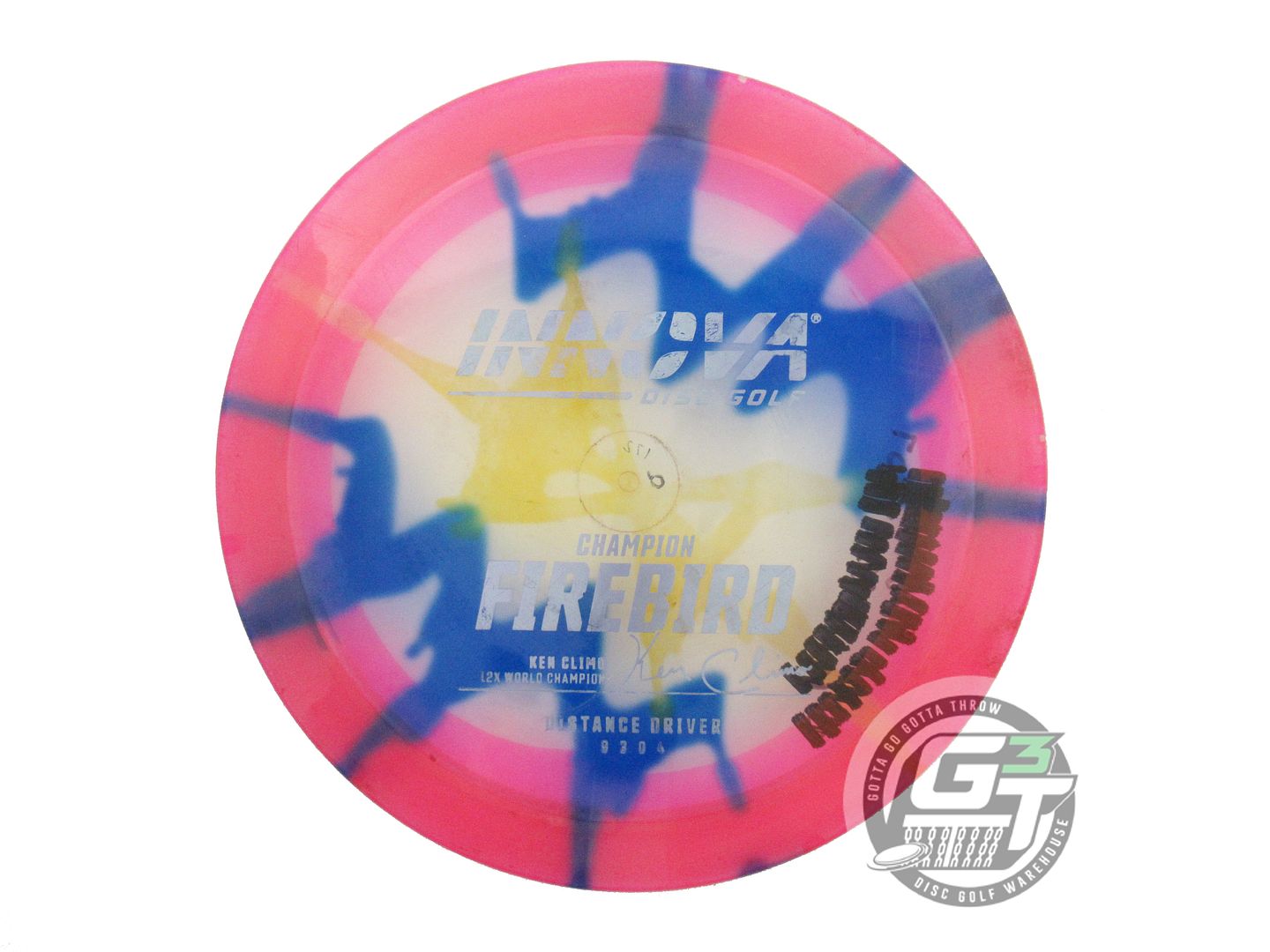 USED Innova I-DYE Champion Firebird 172g Pink Burst Distance Driver Golf Disc