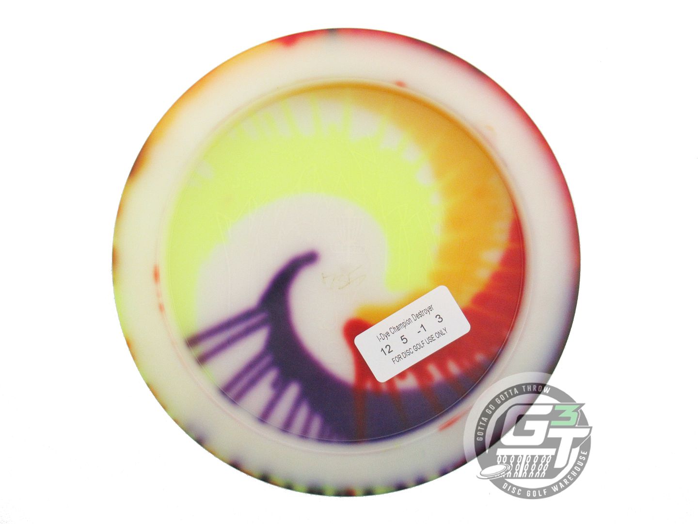 USED Innova I-DYE Champion Destroyer 176g Spiral Burst Distance Driver Golf Disc