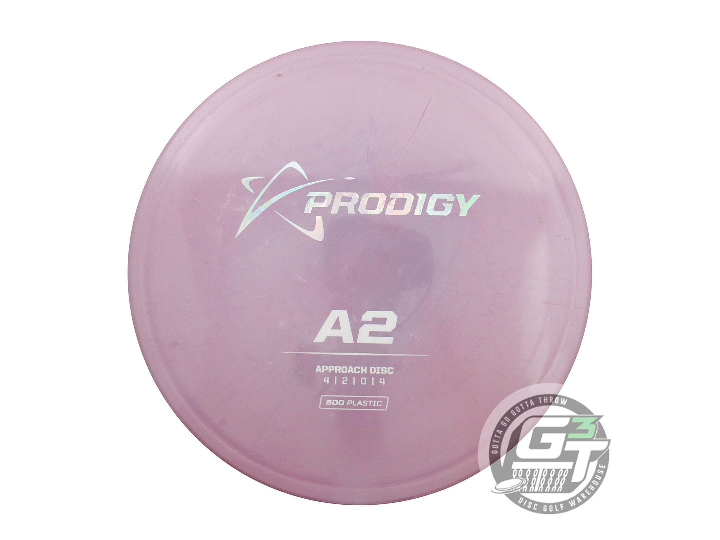 USED Prodigy Discs 500 A2 174g Lilac Money & White Stamp Midrange Golf Disc