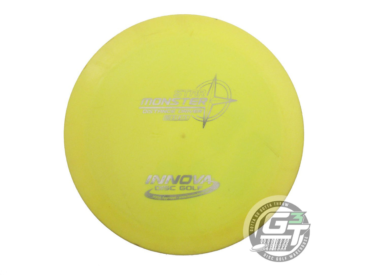 USED Innova Star Monster 171g Yellow Silver Foil OOP Distance Driver Golf Disc