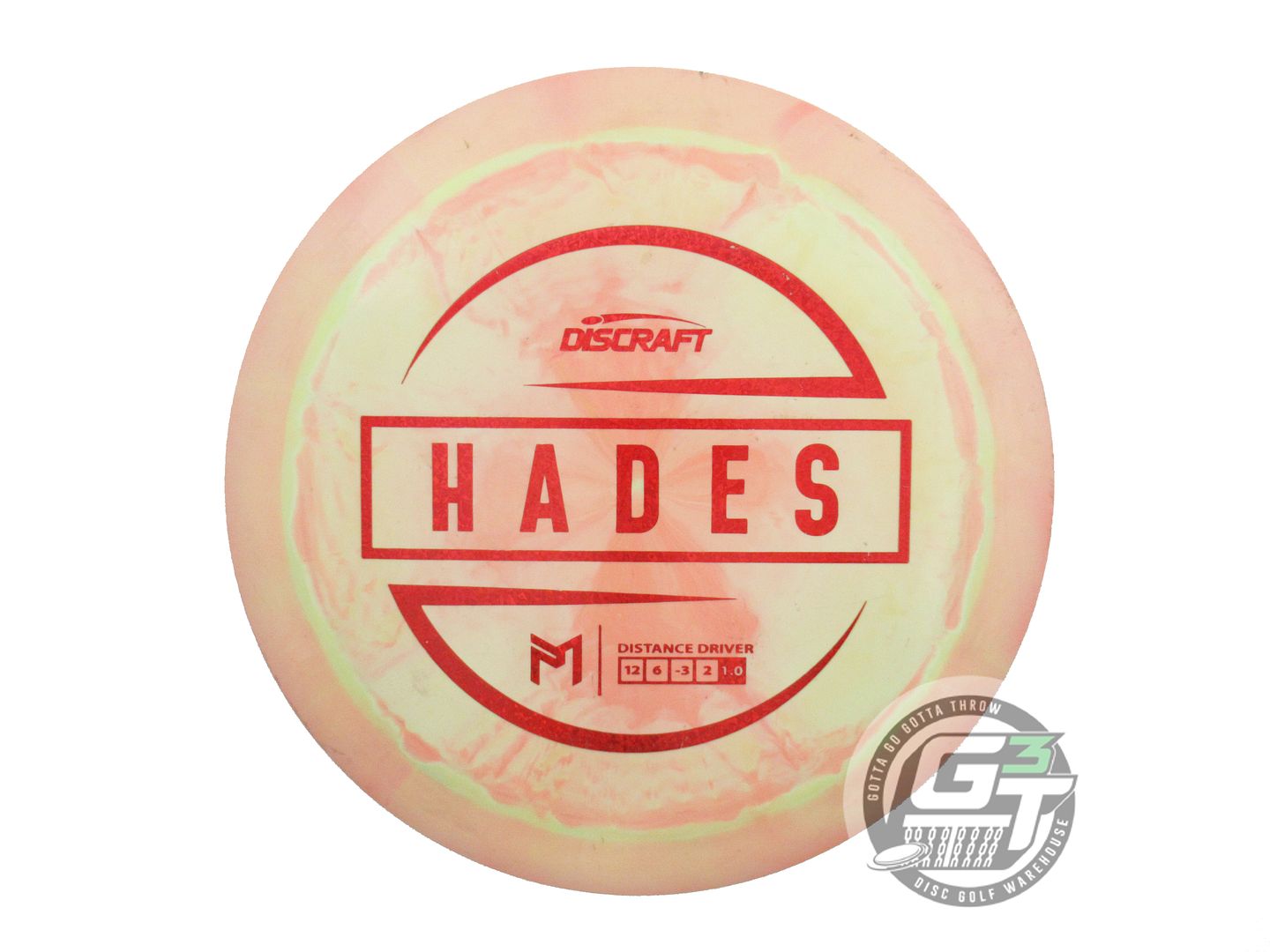 USED Discraft [McBETH] ESP Hades 169g Peach-Yellow Red Holo Foil Driver Disc