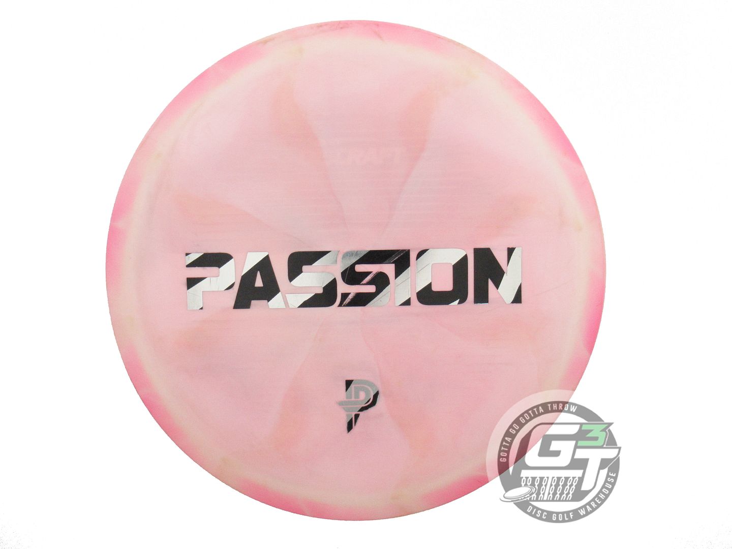 USED Discraft [PIERCE] ESP Passion 176g Pink-Cream Zebra Foil Driver Golf Disc