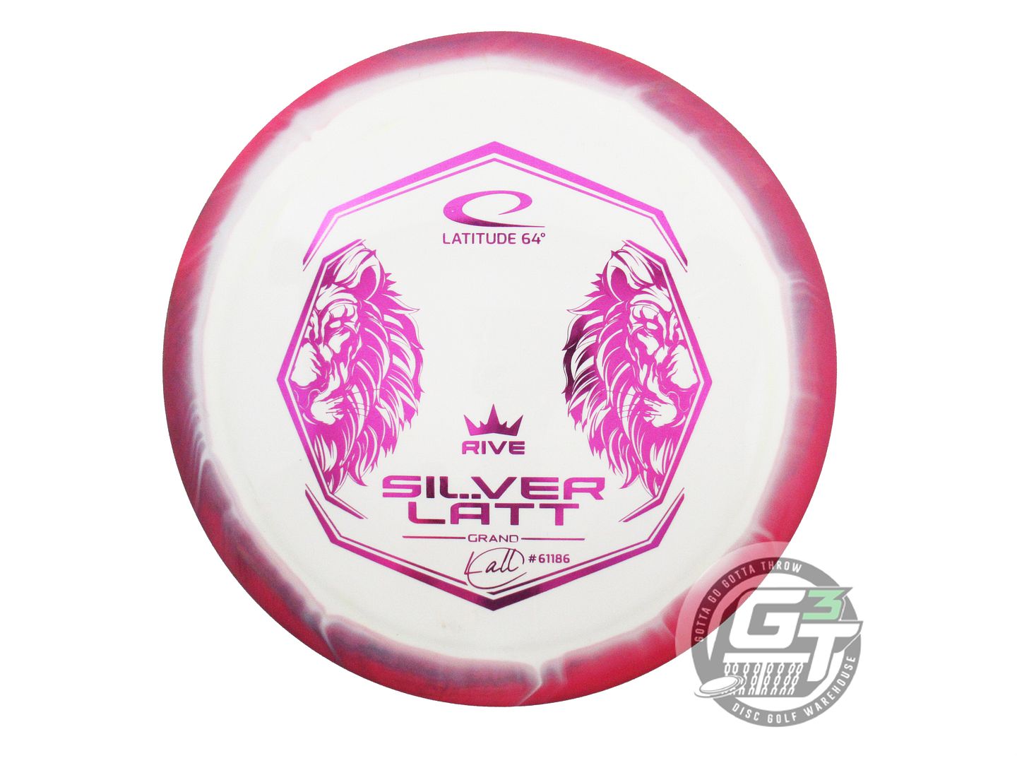 USED Latitude 64 [LATT] Royal Grand Orbit Rive 173g Pink-White Driver Golf Disc