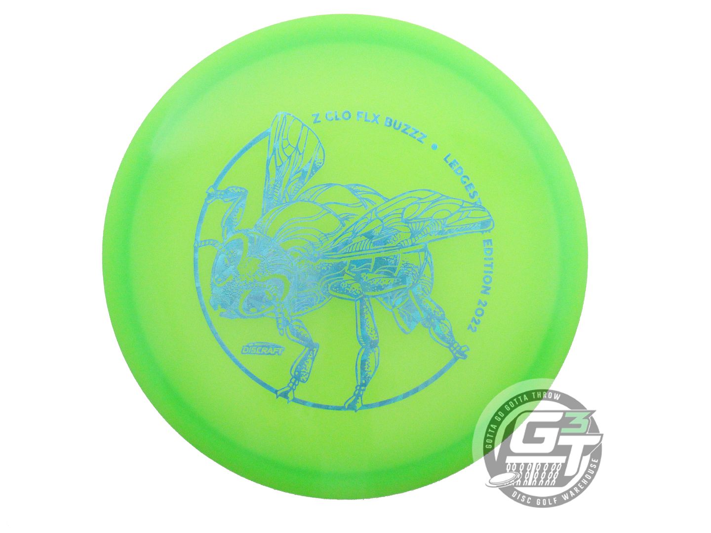 NOS Discraft [LEDGESTONE] Z Glo FLX Buzzz 179g Lime Teal Shatter Midrange Disc