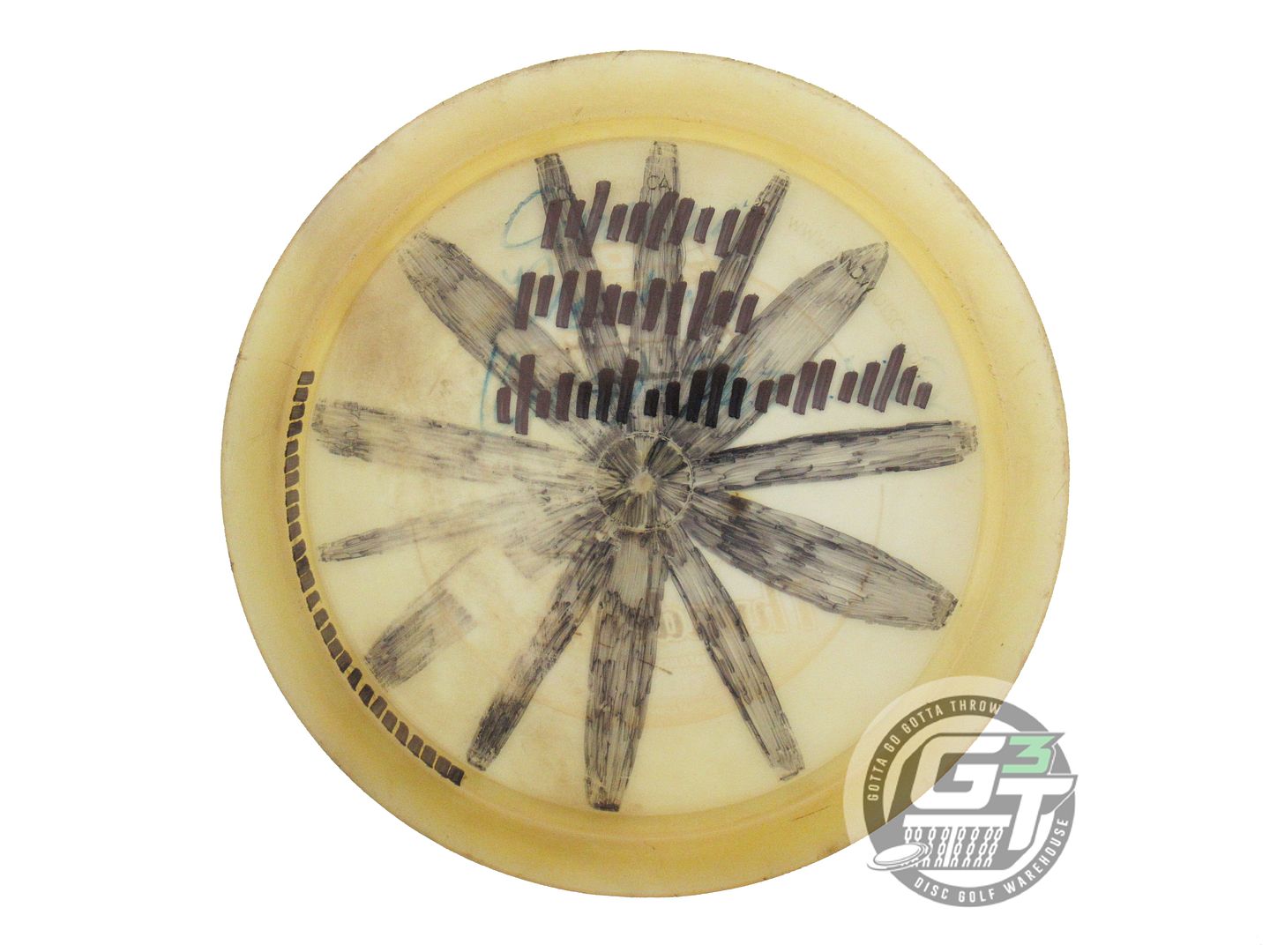 USED Innova Champion Thunderbird 170g Cream SHARPIE Distance Driver Golf Disc