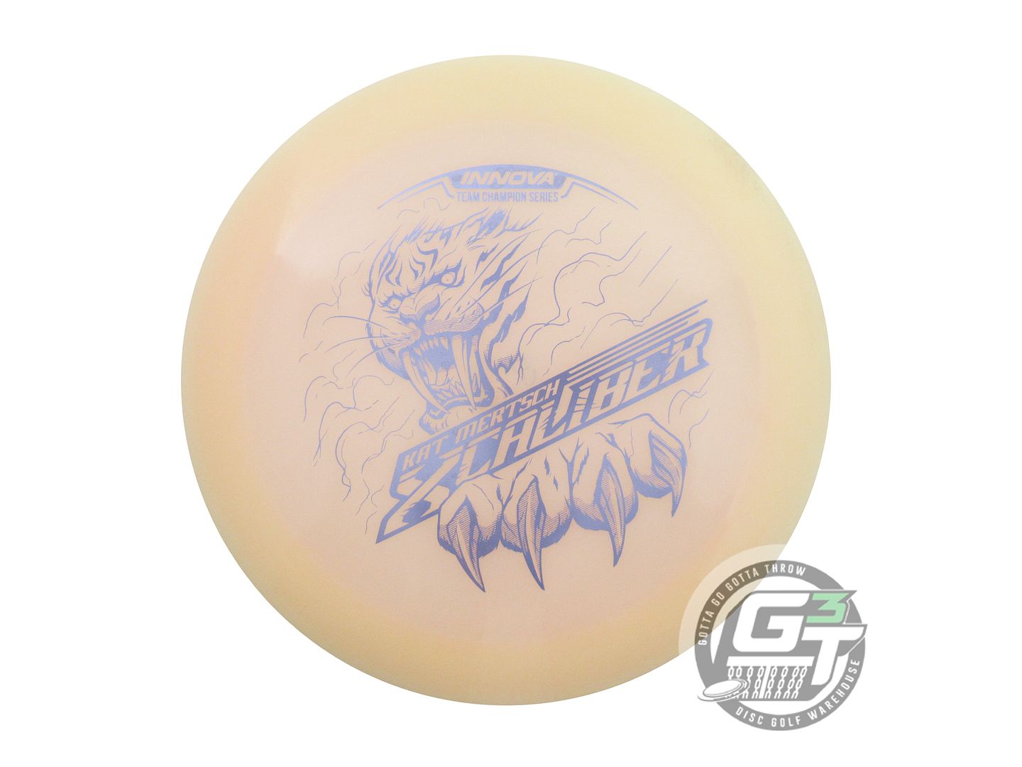 USED Innova [MERTSCH] Glow Champion Xcaliber 175g Peach Lilac Foil Driver Disc