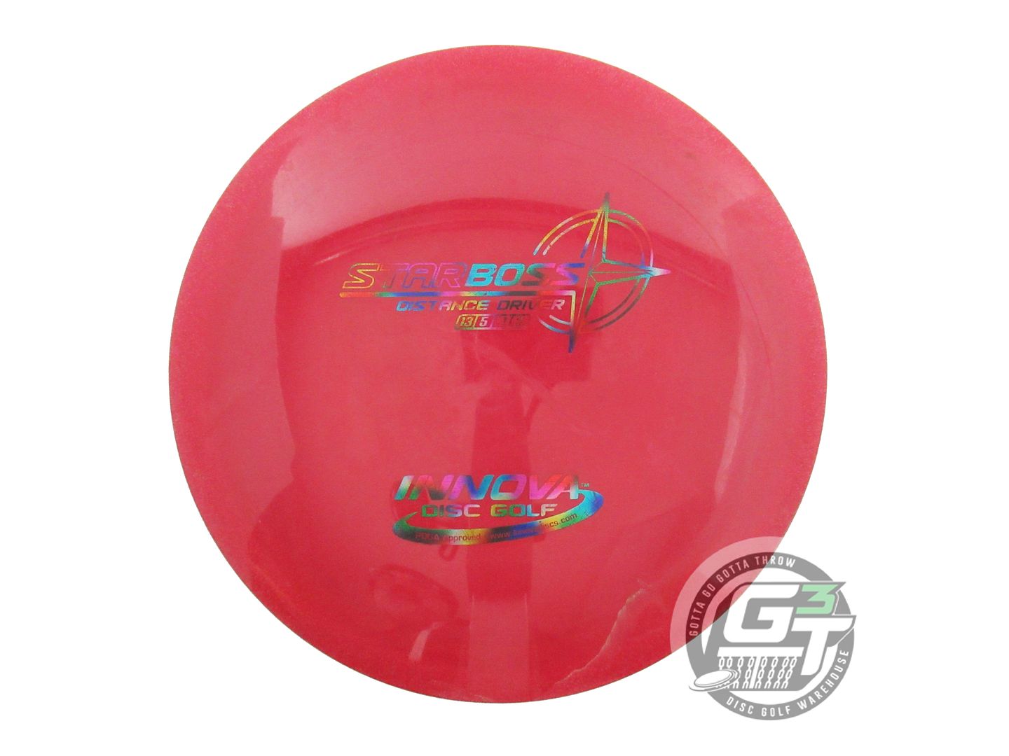 USED Innova Star Boss 172g Red Jellybean Foil Distance Driver Golf Disc