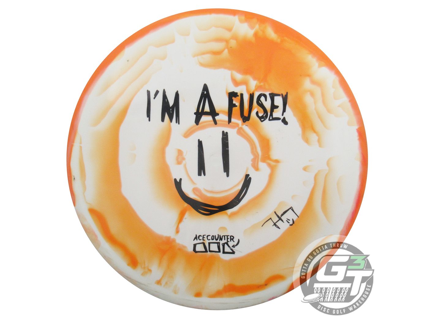 USED Latitude 64 FRIED EGG Gold Fuse 174g Orange-White Midrange Golf Disc