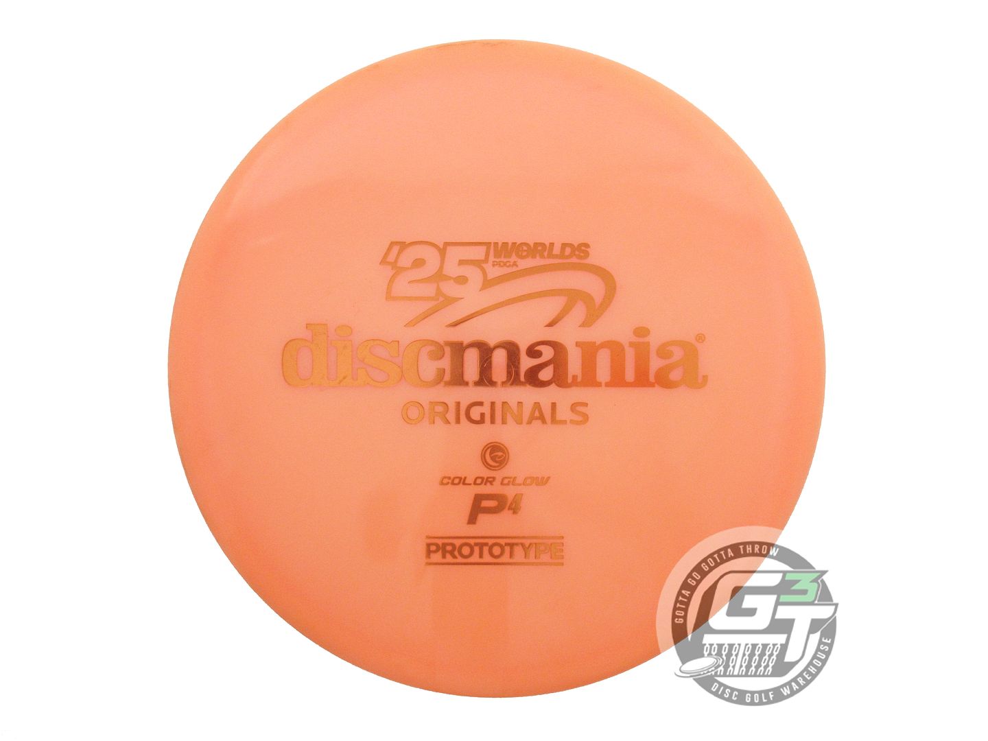 USED DiscMania [PDGA] Prototype Glow C-Line P4 177g Peach Putter Golf Disc