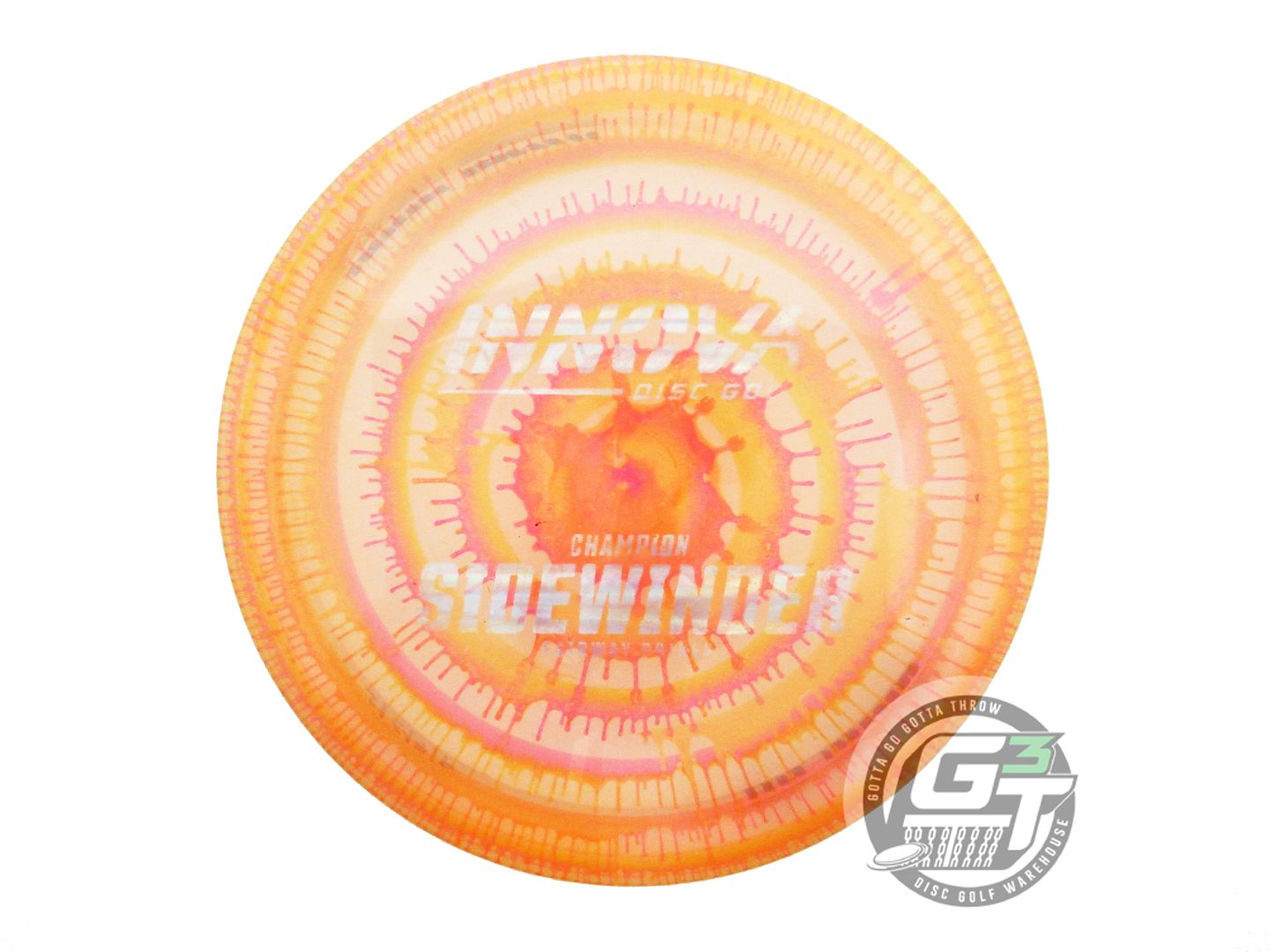 USED Innova I-DYE Champion Sidewinder 170g Peach Spin Burst Distance Driver Disc