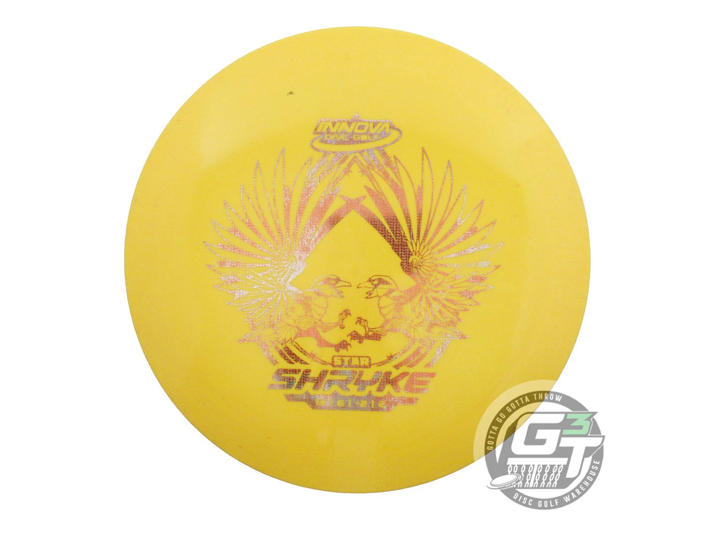 USED Innova Star Shryke 162g Yellow Copper Foil Distance Driver Golf Disc
