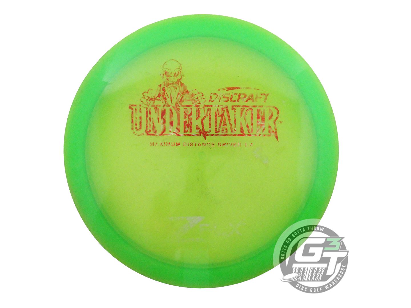 USED Discraft Z FLX Undertaker 171g Green Red Foil Distance Driver Golf Disc