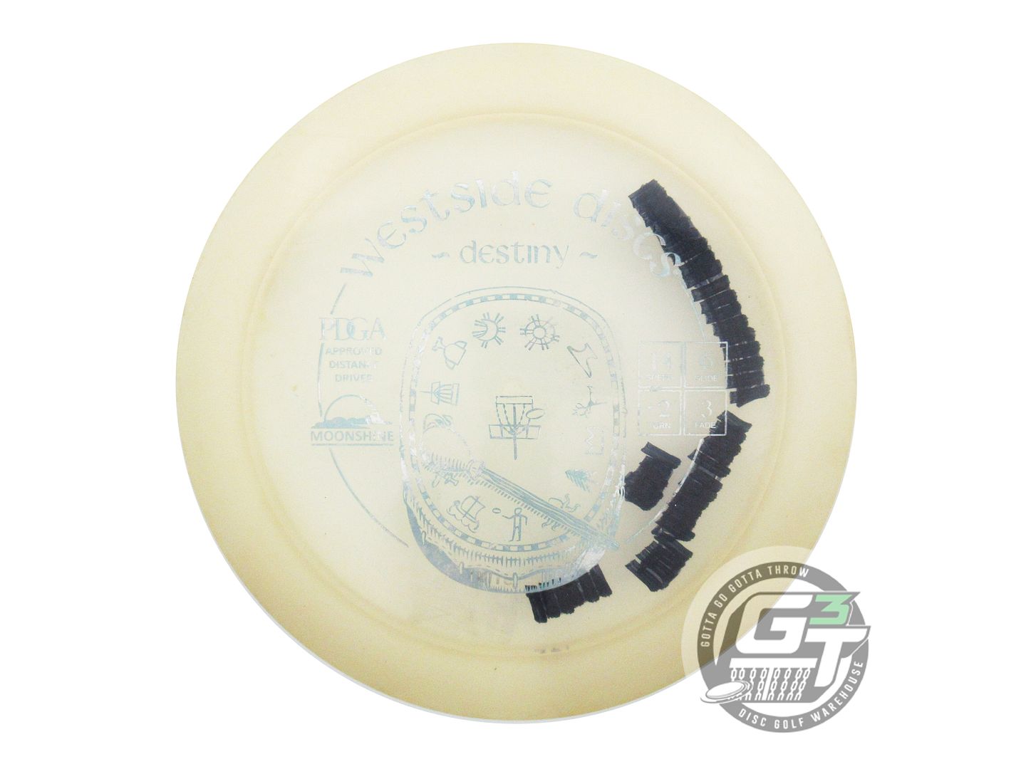 USED Westside Discs VIP Moonshine Destiny 172g Silver Foil Distance Driver Disc