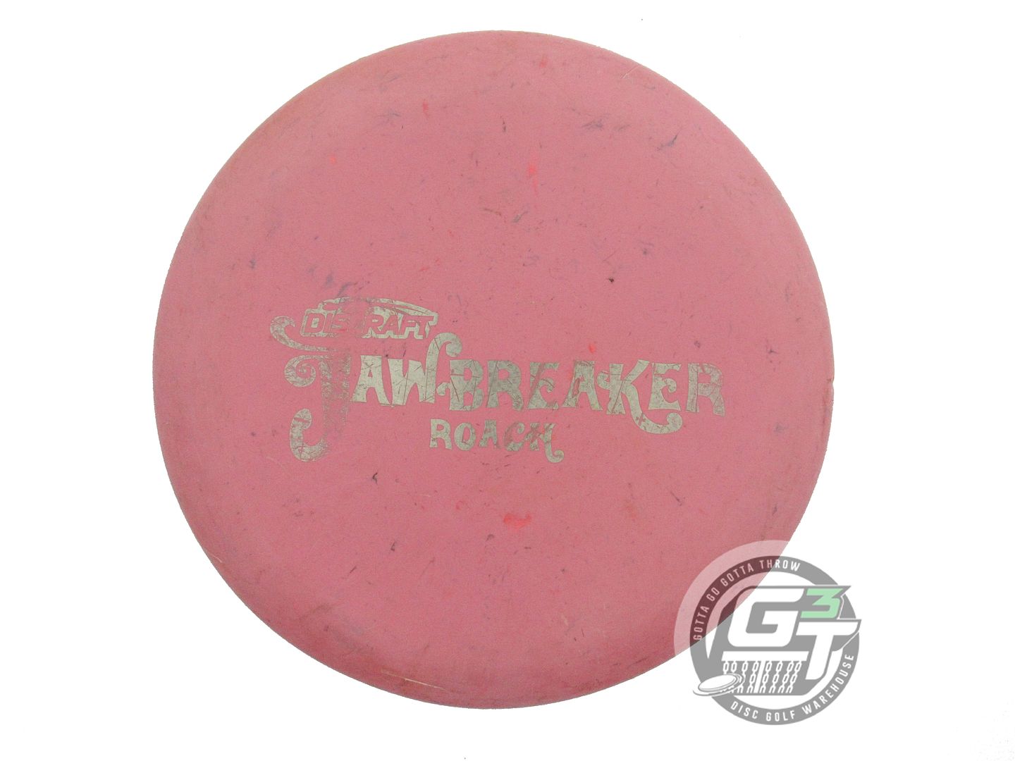 USED Discraft Jawbreaker Roach 169g Pink Silver Weave Foil Putter Golf Disc