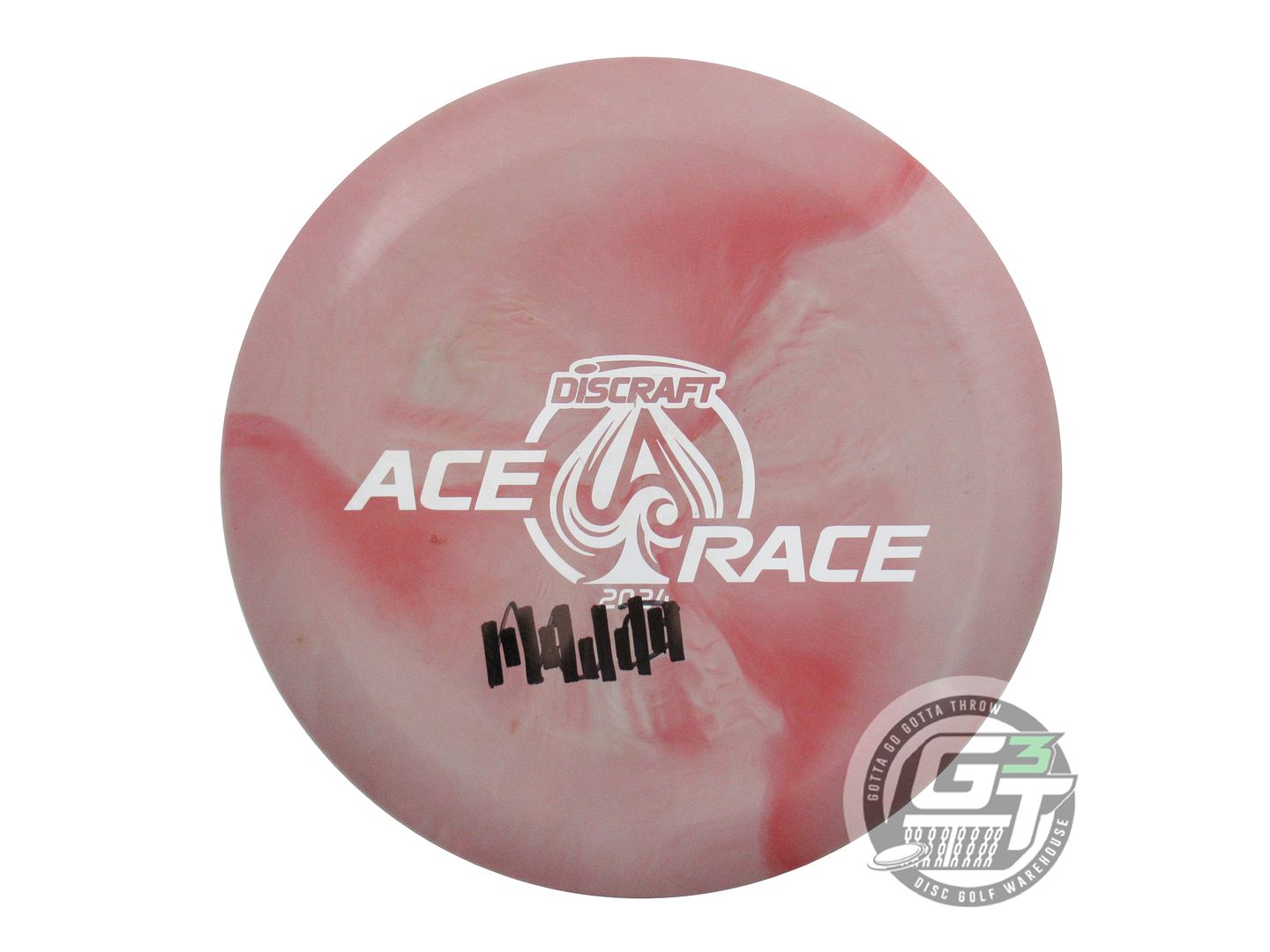USED Discraft [ACE RACE] ESP Prototype 176g Pink-Red Putter Golf Disc