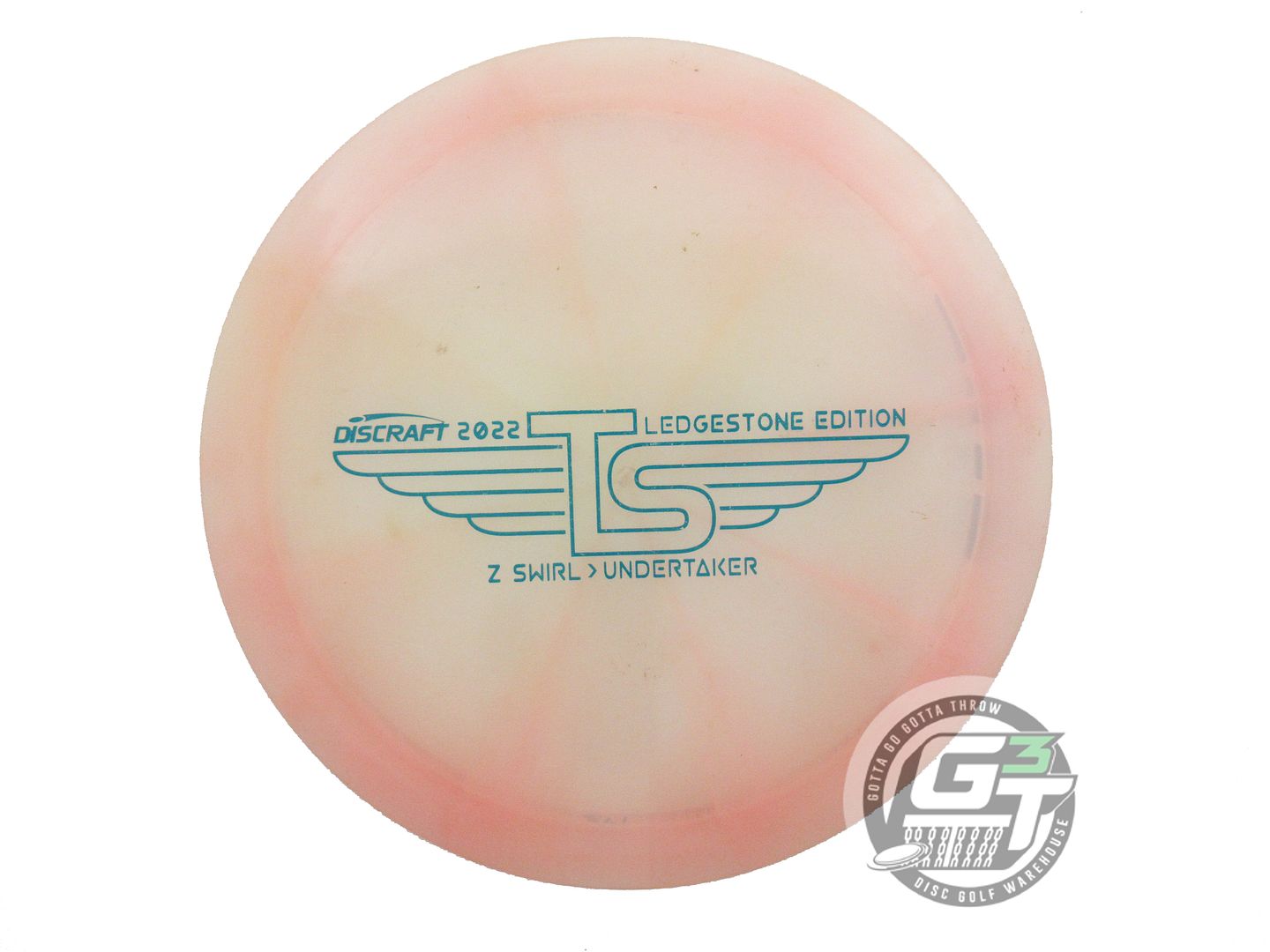 USED Discraft [LEDGESTONE] Z Swirl Undertaker 173g Lt. Pink Driver Disc