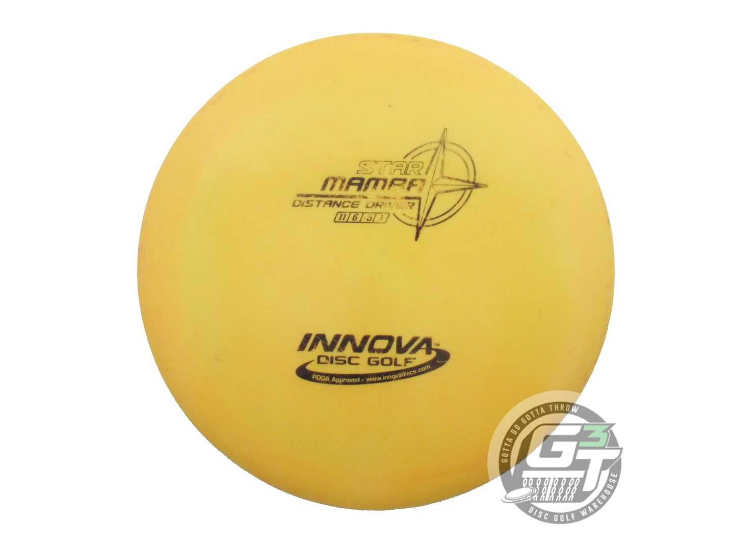 USED Innova Star Mamba 174g Marigold Black Stamp Distance Driver Golf Disc